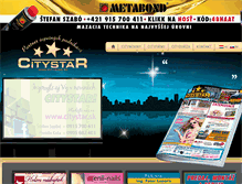 Tablet Screenshot of citystar.sk